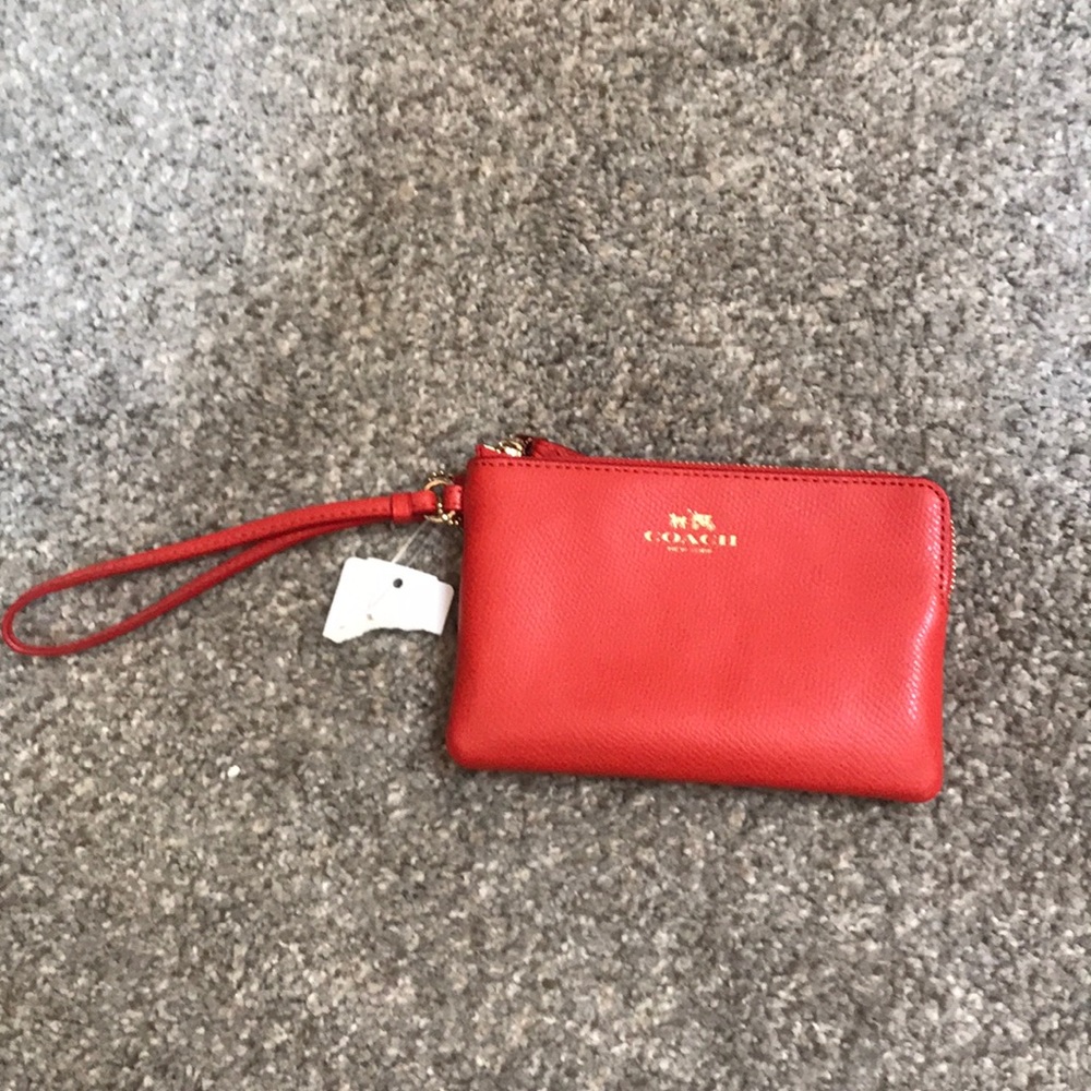 Watermelon coach wristlet